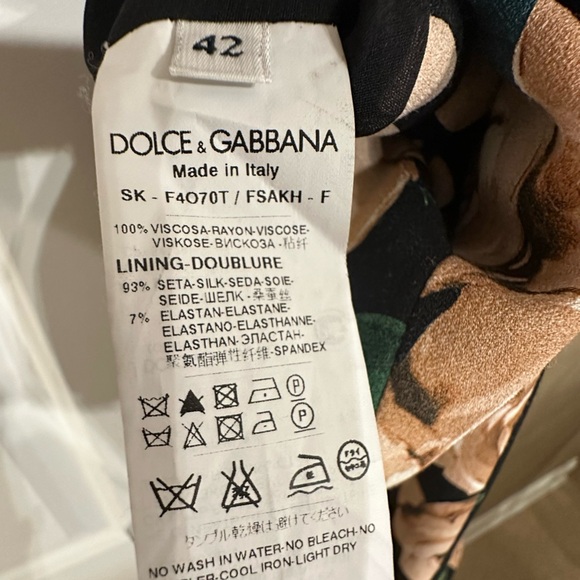 Dolce & Gabbana Floral Print Pencil Skirt - Picture 8 of 8